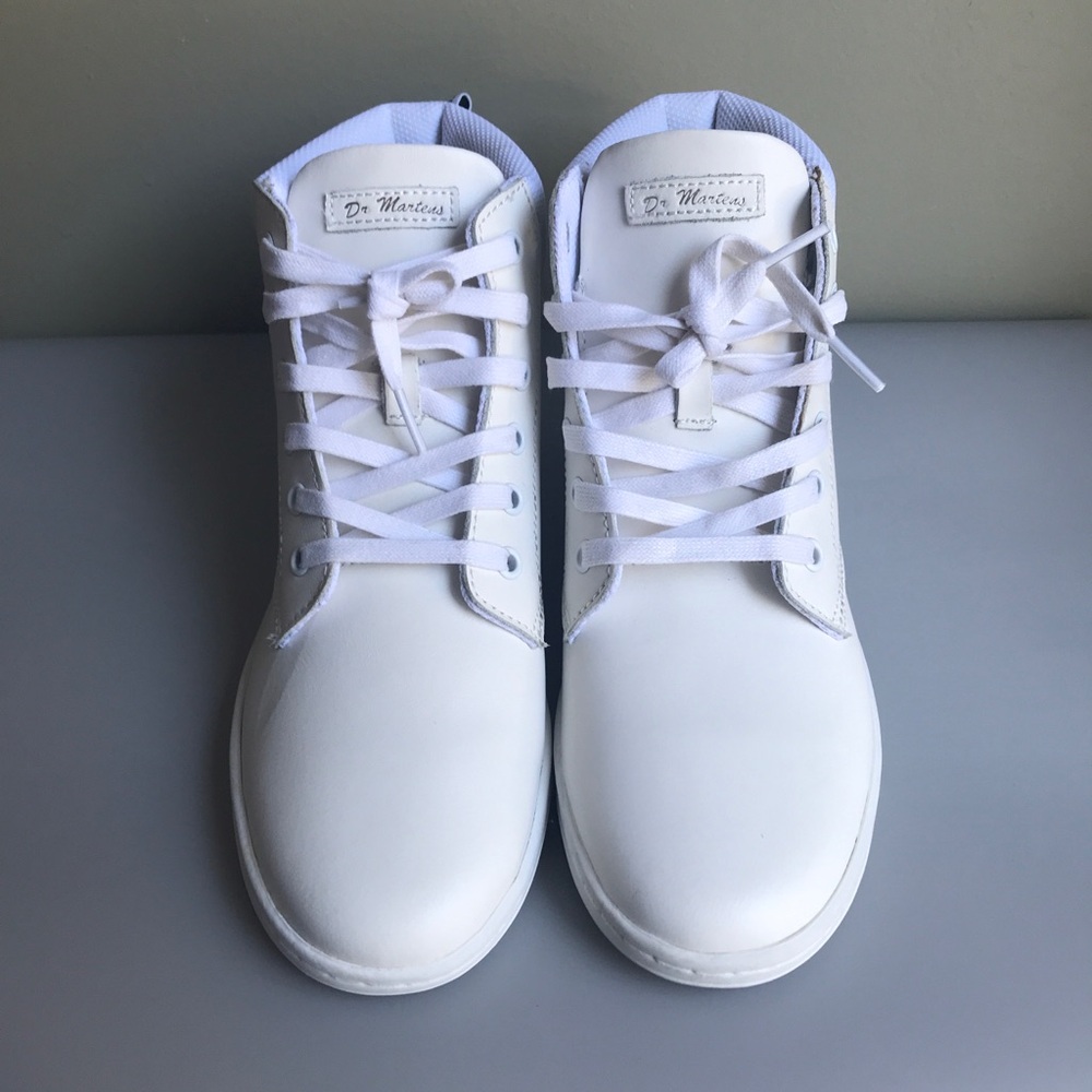Dr. Martens Maelly White Lace Up Leather Boots Womens Size: US 9 - Picture 2 of 14